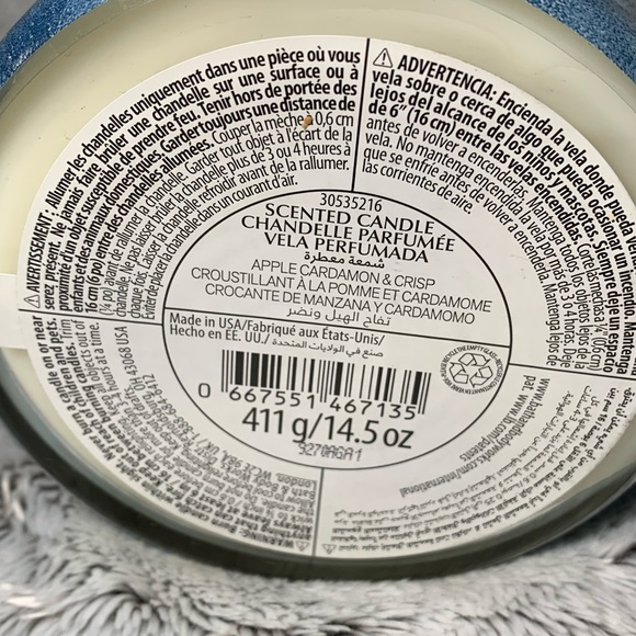 Grateful Apple Cardamom & Crisp 3-Wick Candle from Bath & Body Works (2019) BBW - Picture 3 of 3